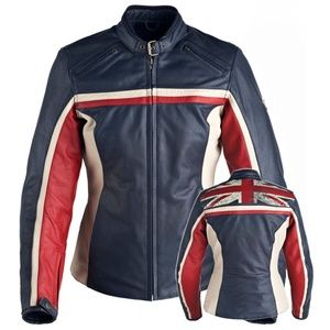 Women’s leather Triumph motorcycle jacket